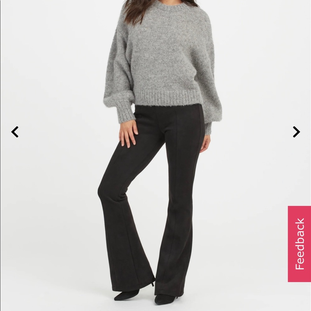 Spanx Suede flare pants